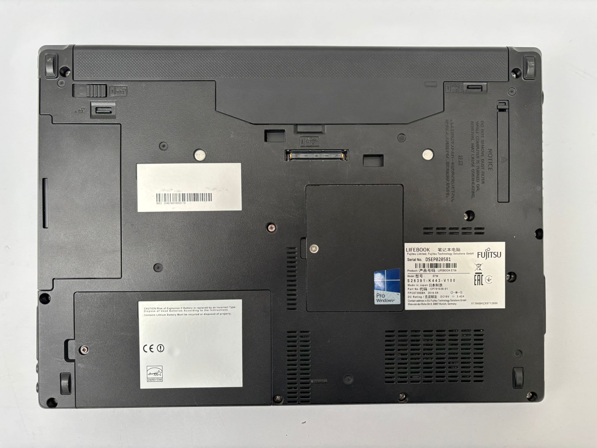 FUJITSU LIFEBOOK E736 Notebook | i5 | 8GB RAM | 256GB SSD | 13,3 Zoll | Win10Pro