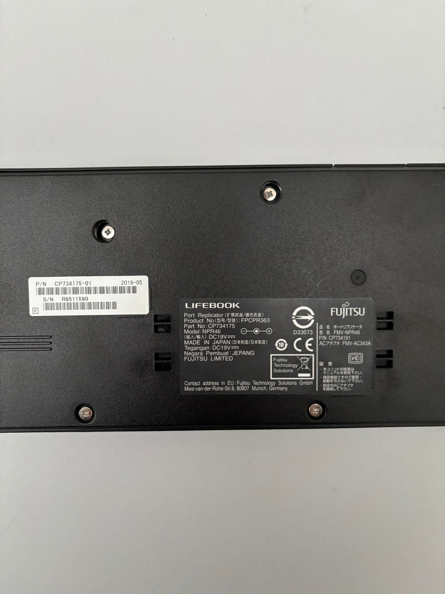 Fujitsu LIFEBOOK USB-C Dockingstation NPR46 FPCPR363 – Orijinal Dock